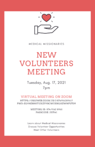 Medical Missionaries Volunteer Meeting